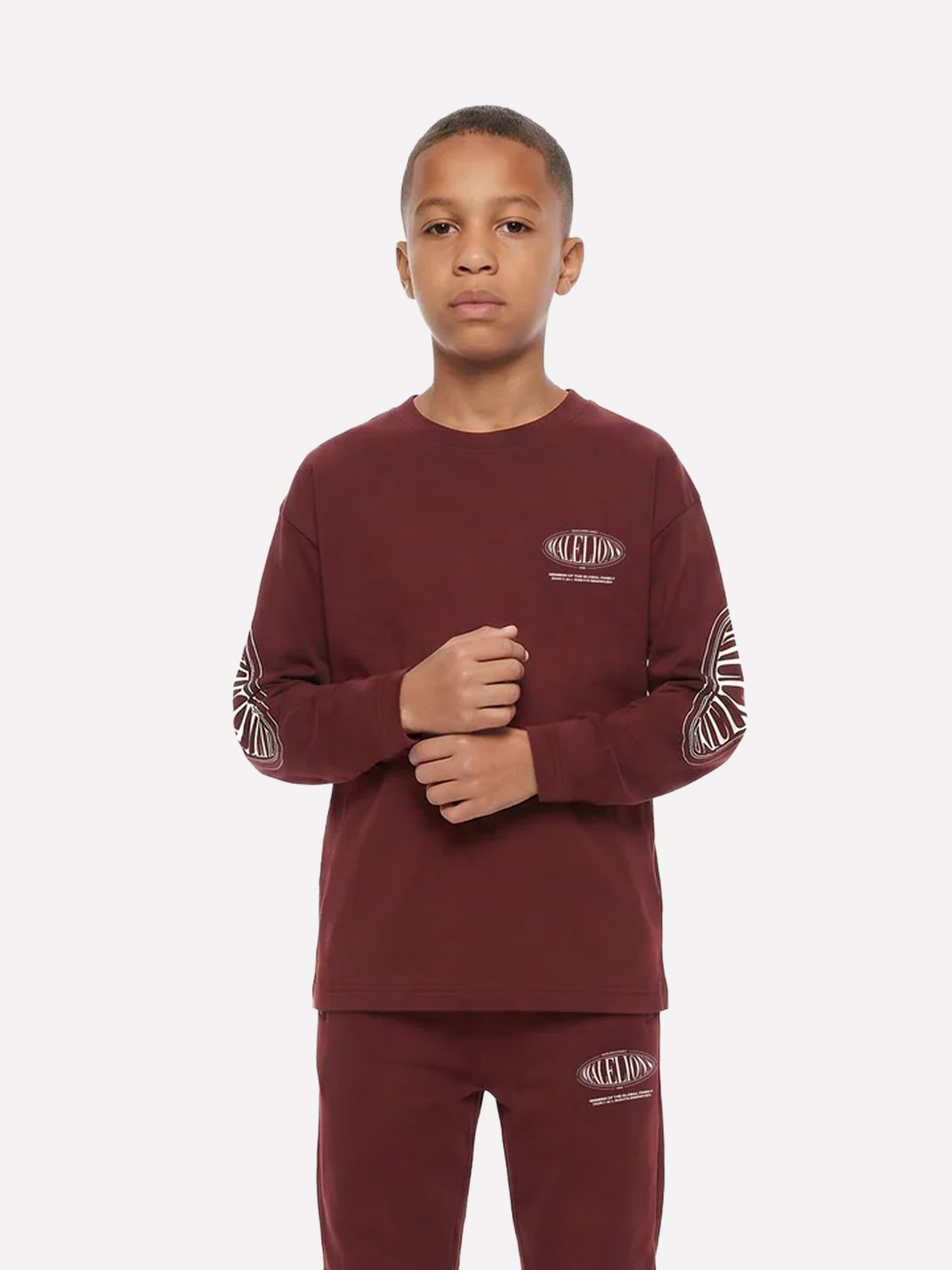 Malelions Malelions Junior Relaxed Lifestyle LongsleeveShirt 45004 burgundy 2900171702056