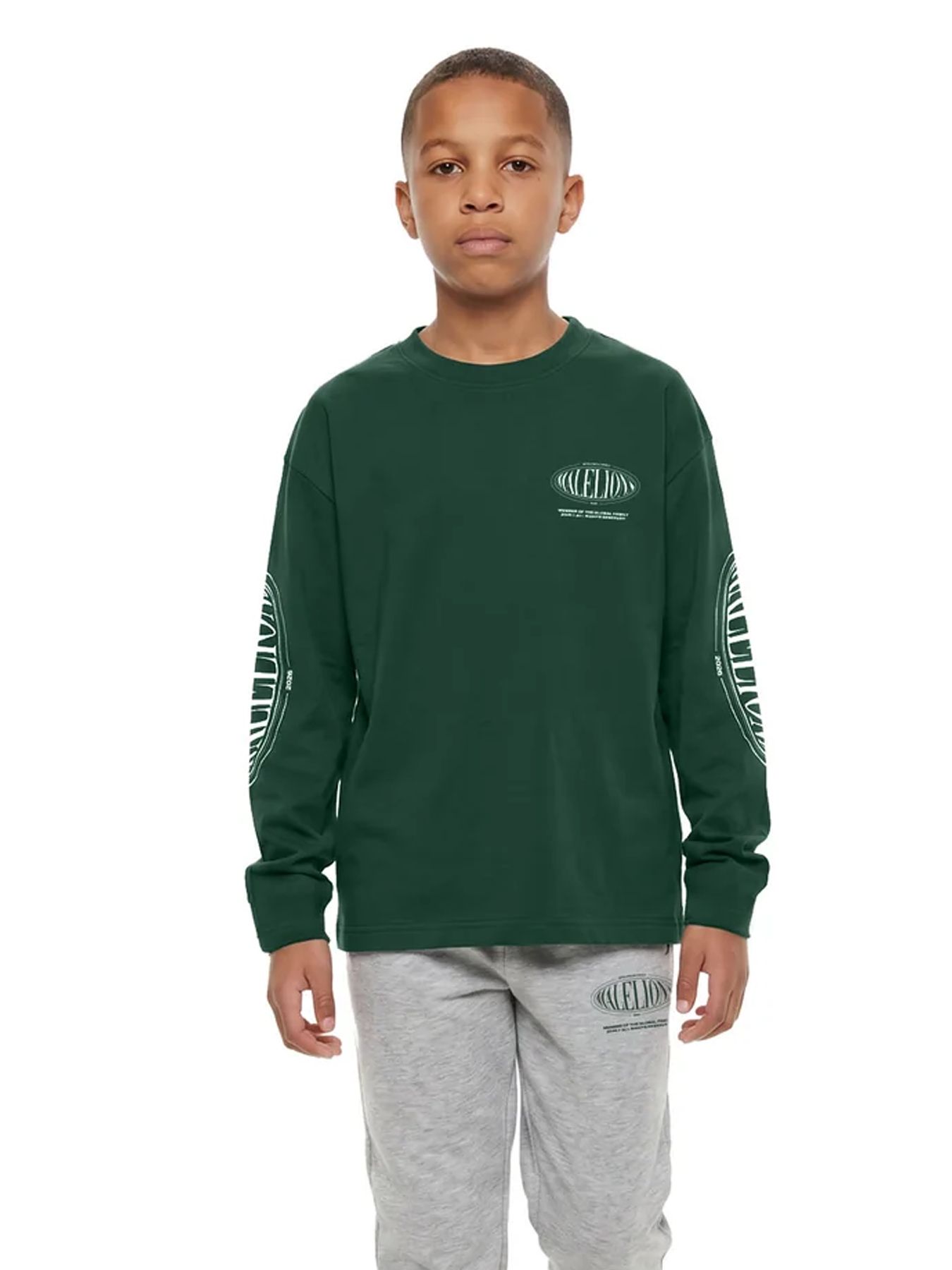 Malelions Malelions Junior Relaxed Lifestyle LongsleeveShirt 43023 racing green 2900169591037