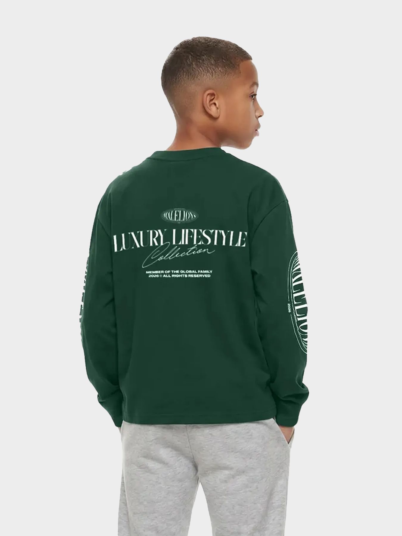 Malelions Malelions Junior Relaxed Lifestyle LongsleeveShirt 43023 racing green 2900169591037