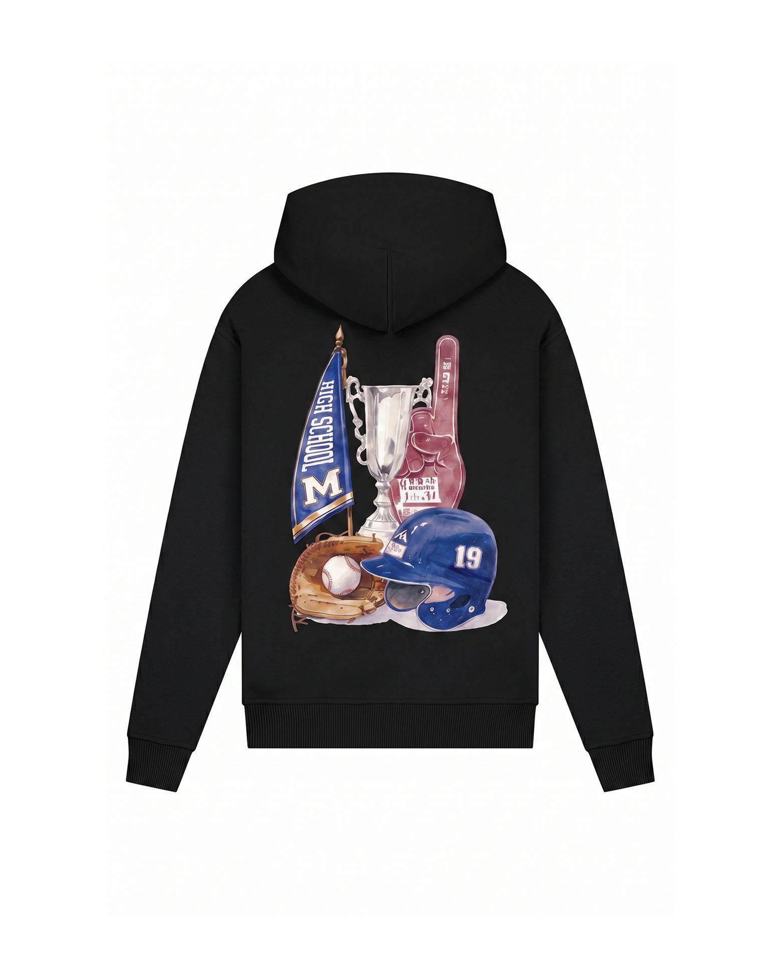 Malelions Malelions Junior Relaxed Champions Hoodie 49001 black 2900169592058