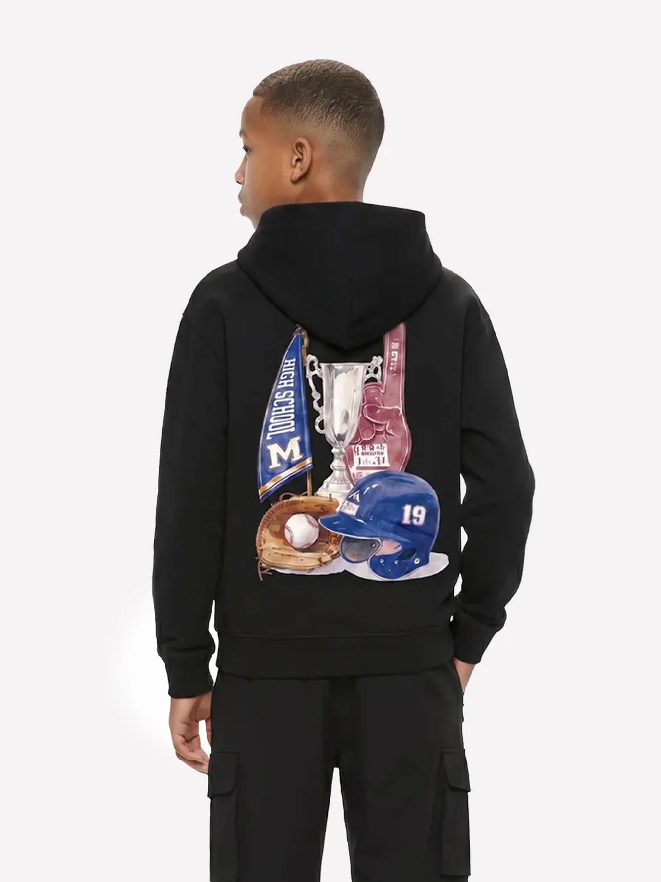 Malelions Malelions Junior Relaxed Champions Hoodie 49001 black 2900169592058