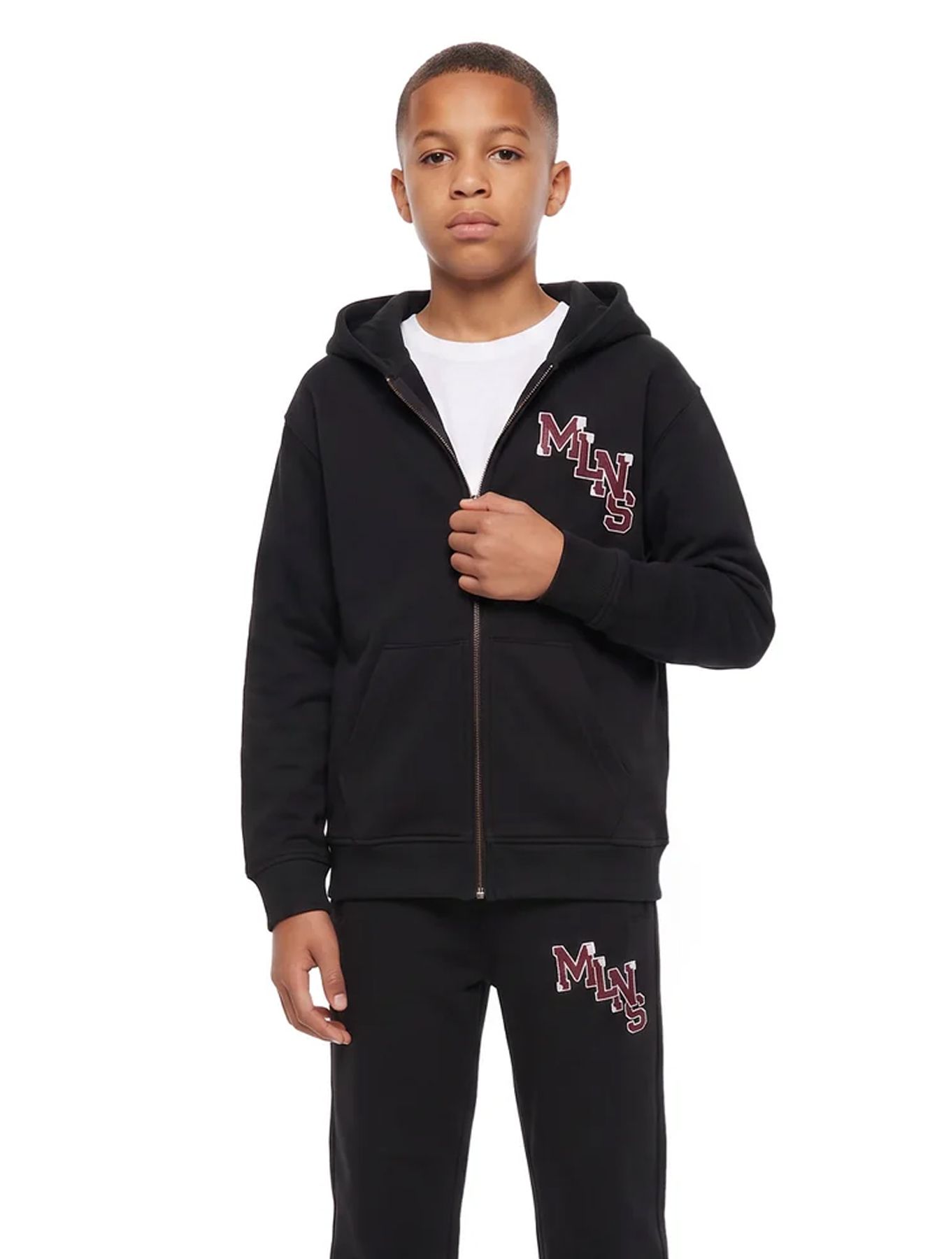 Malelions Malelions Junior Relaxed College Zip Hoodie 49001 black 00120066-EKA26010700000006