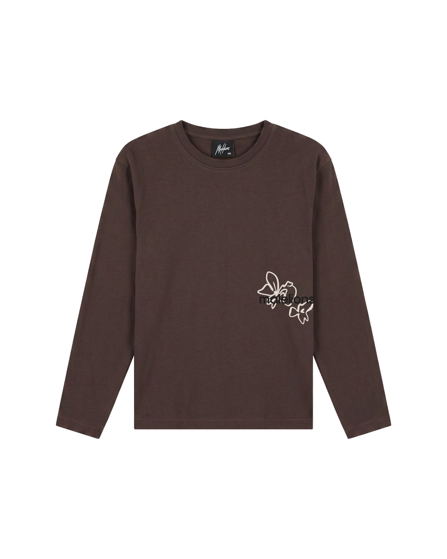 Malelions Malelions Junior Relaxed Flower Longsleeve T-Shirt 50001 brown 00120069-EKA26010700000030