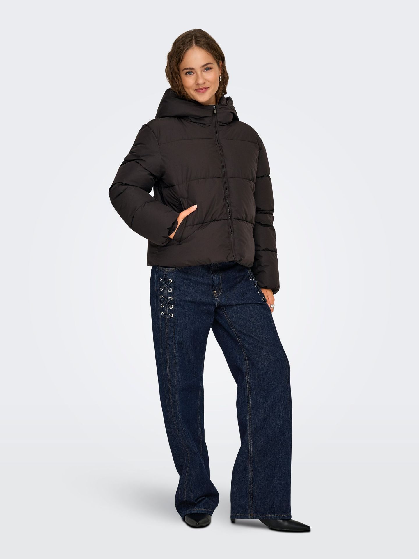 Only ONLJUTA SHORT PUFFER OTW NOOS Chocolate Torte 2900169608056