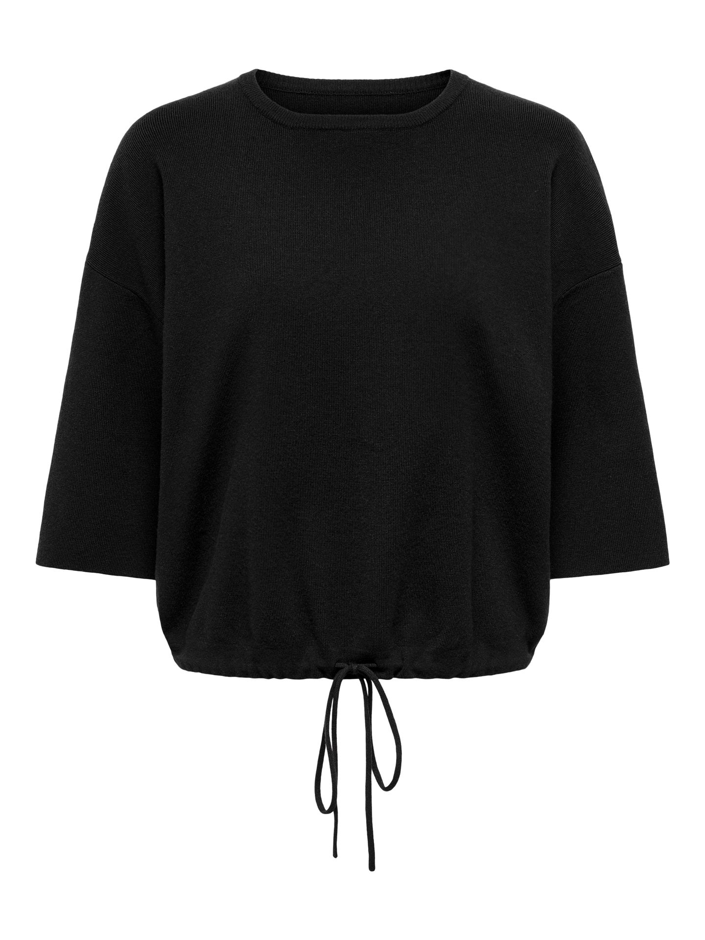 Only ONLSITERI SS LOOSE TIE O-NECK TOP C Black 00120076-EKA26011400000004