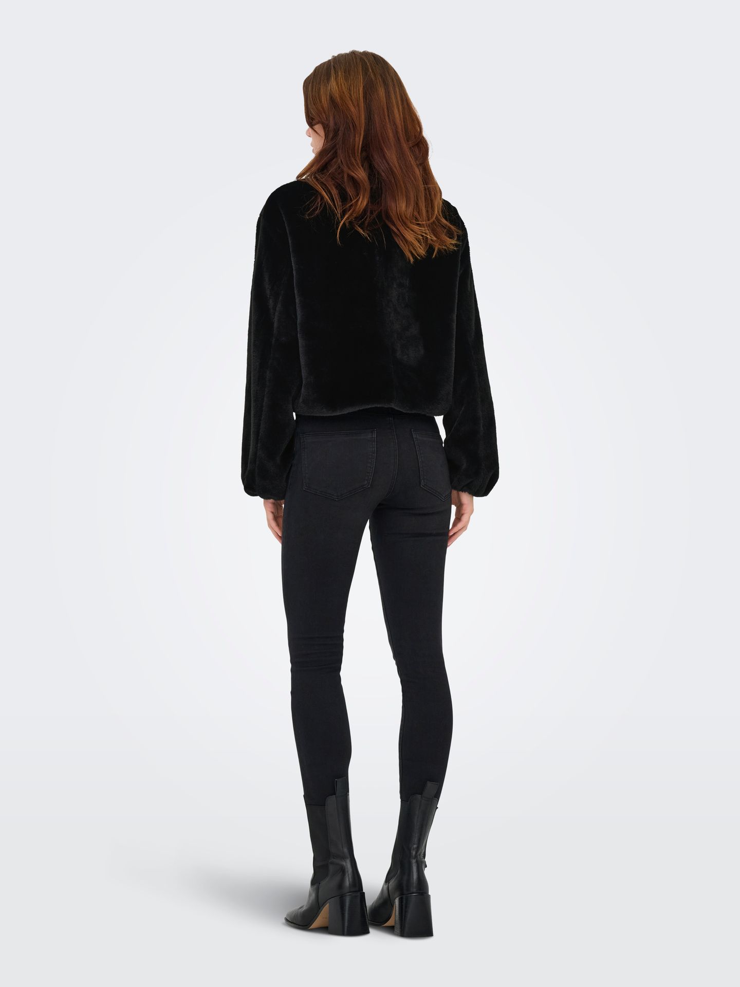 Only ONLDANA FAUX FUR JACKET CC OTW Black 2900169613036