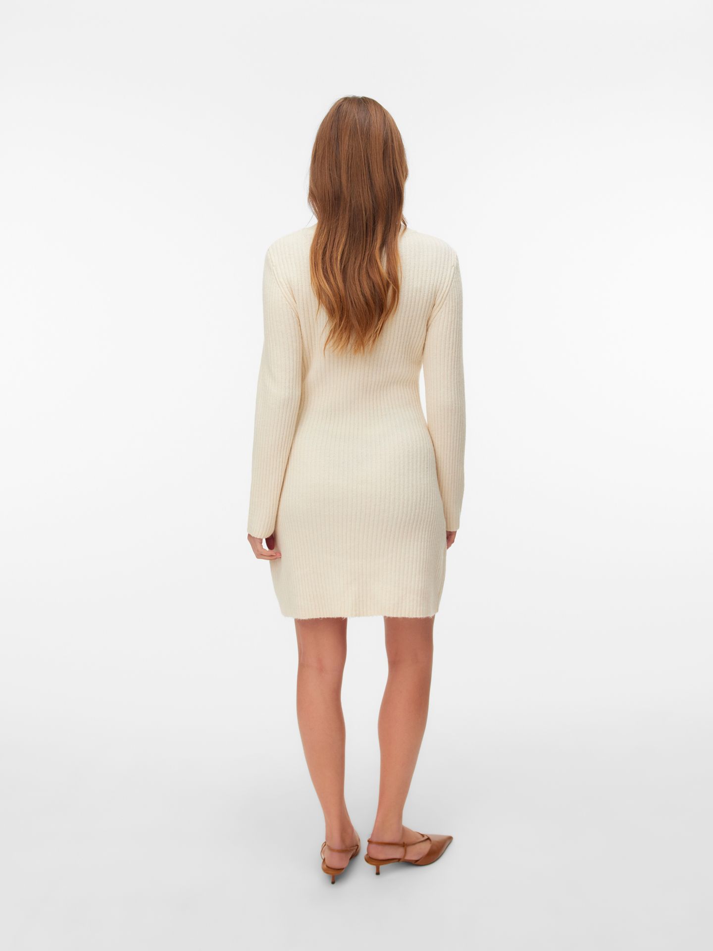 Vero Moda VMJOSANNA LS SHORT DRESS NOOS Birch 2900169628047
