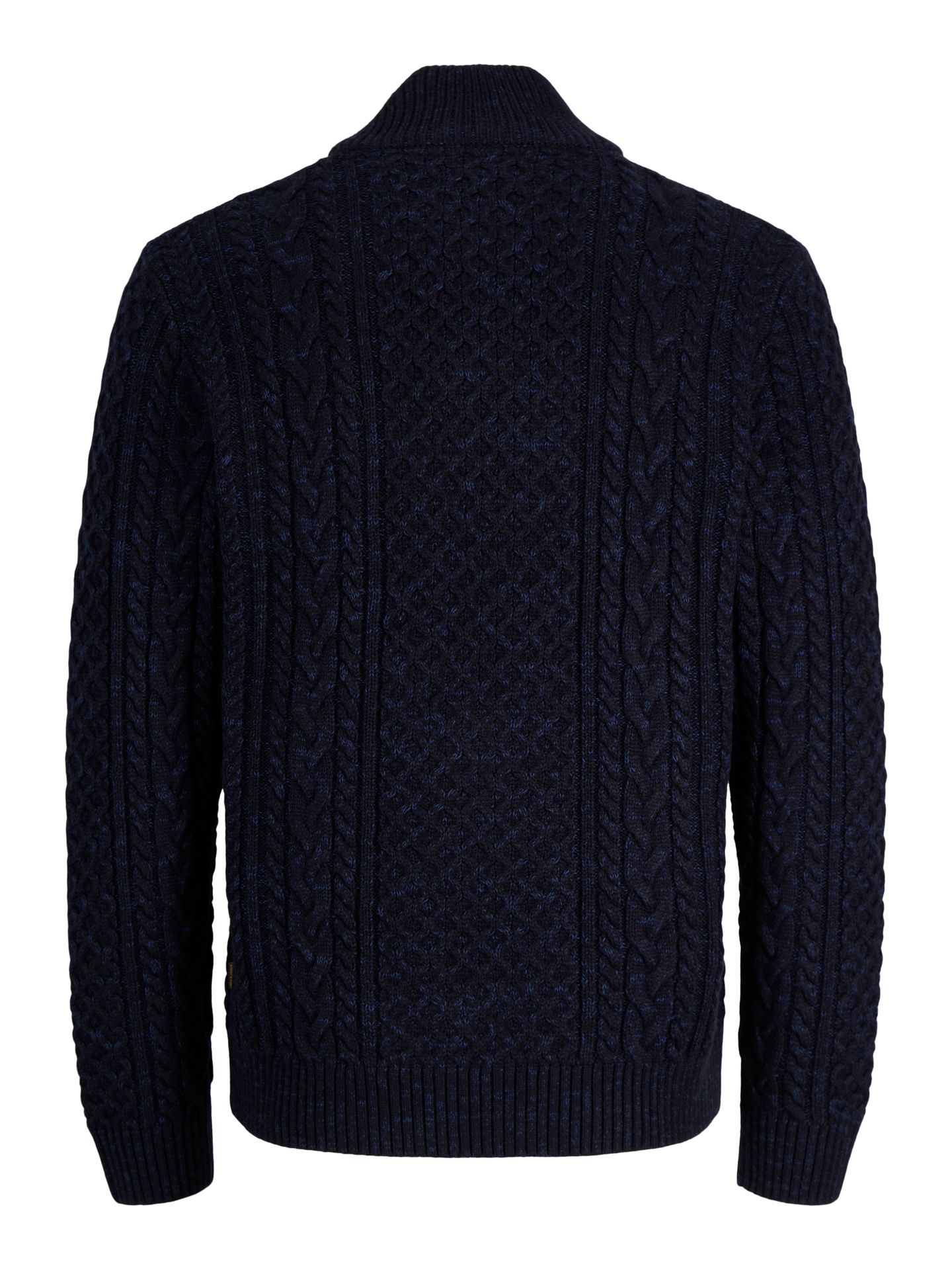 Jack & Jones JPRBLUCALLUM CABLE KNIT HALF ZIP Insignia Blue/Twist 2900169626050