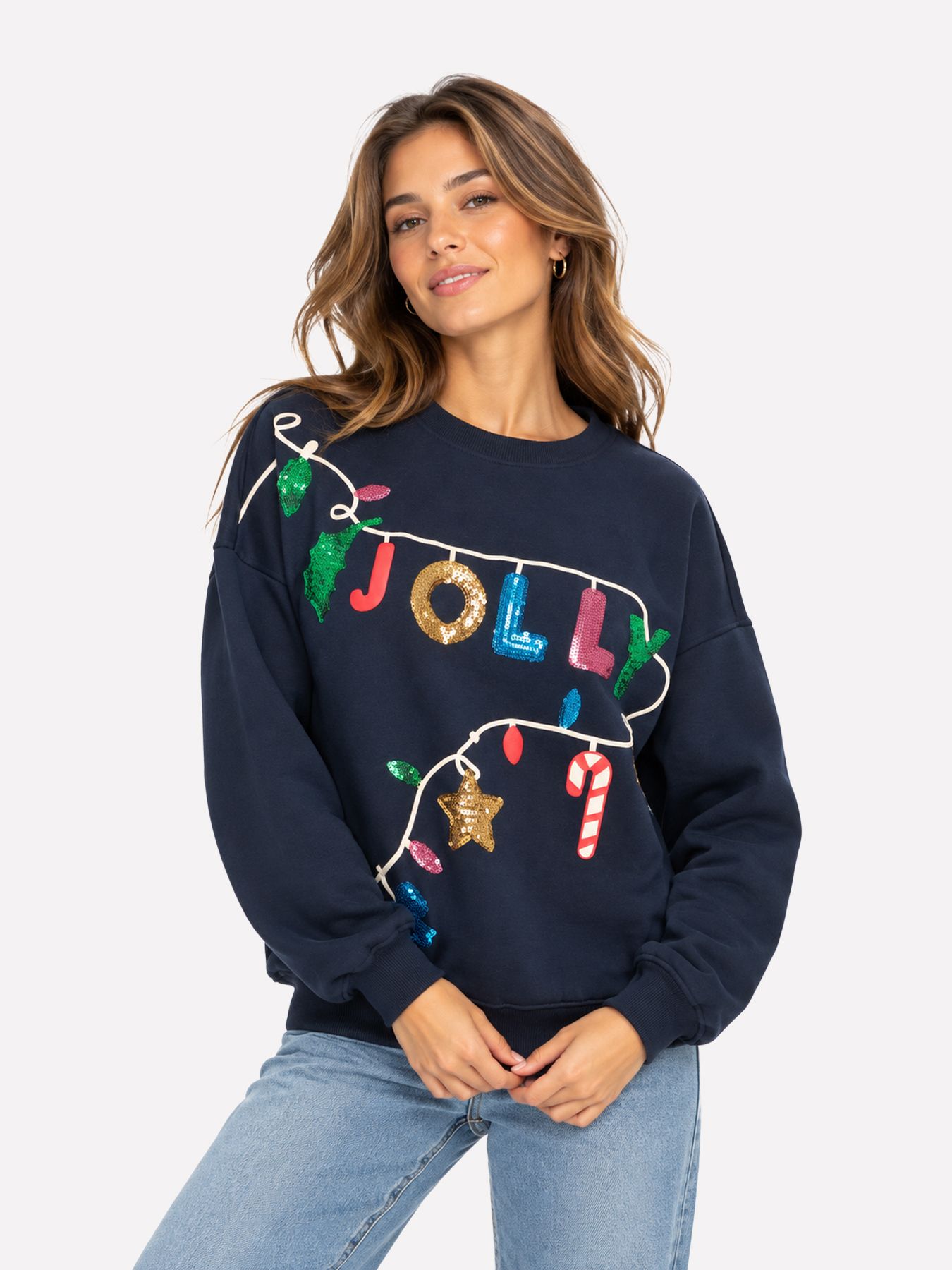 JDY JDYMESA CHRIS LIFE  L/S SWEAT JRS D Sky Captain/JOLLY 00120082-EKA26011400003740