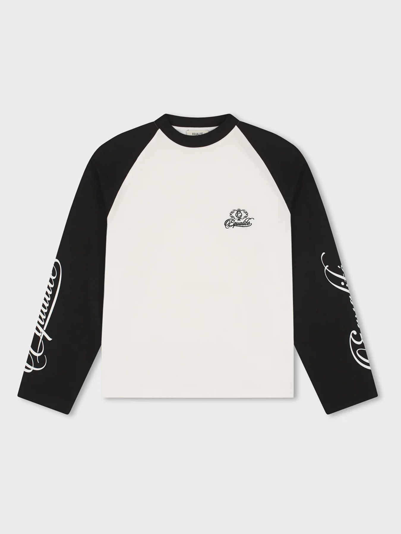 Equalité Jett Raglan longsleeve tee White/black 2900169694042