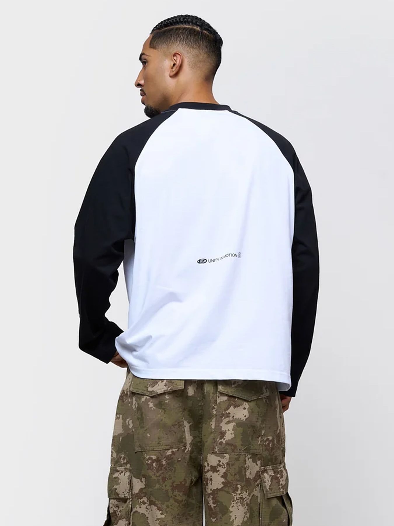 Equalité Jett Raglan longsleeve tee White/black 2900169694042