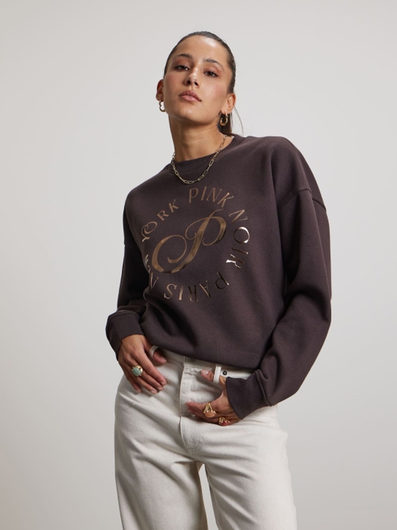 Pink Noir Merci Sweater Ganache 2900169697036
