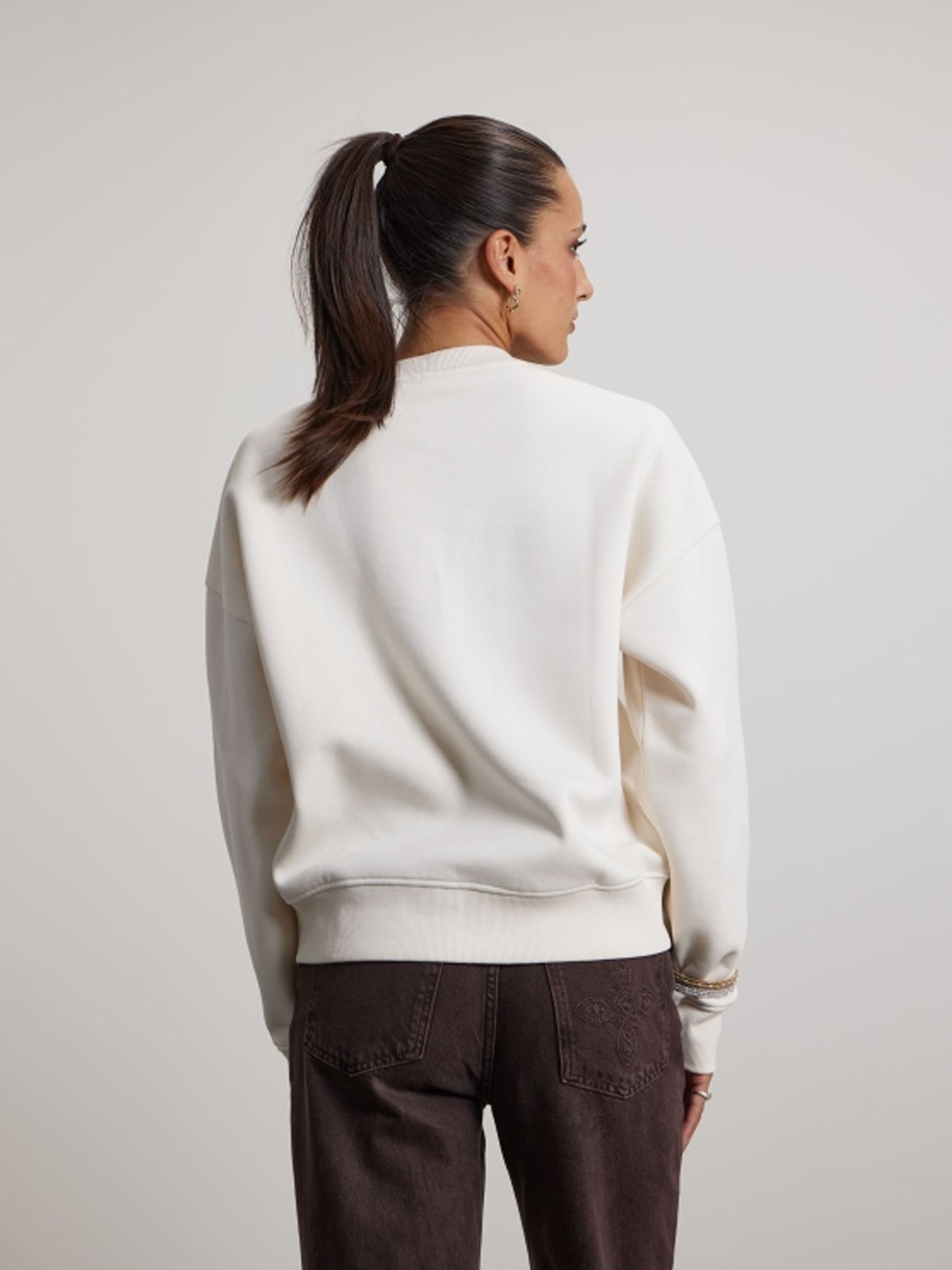 Pink Noir Merci Sweater Eggnog 2900169698040