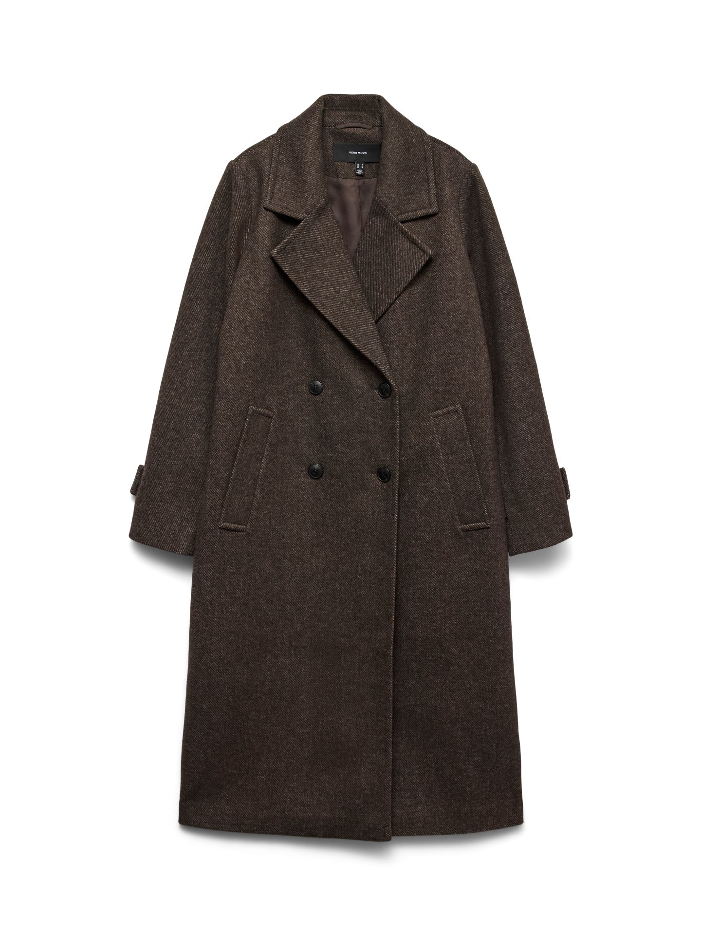 Vero Moda VMEVA LONG COAT NOOS Chocolate Torte/MELANGE 00120114-EKA26011400003157