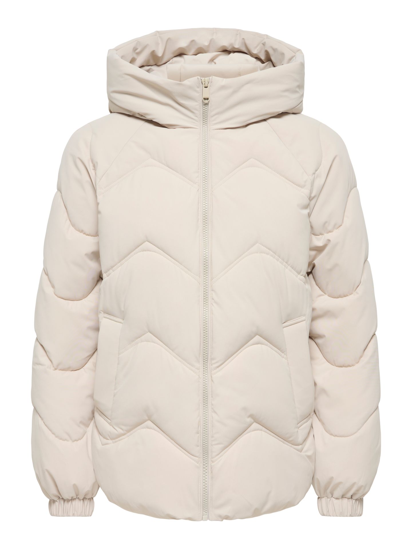 JDY JDYPOWER SHORT HOOD PUFFER OTW HAB Silver Lining 2900169703010