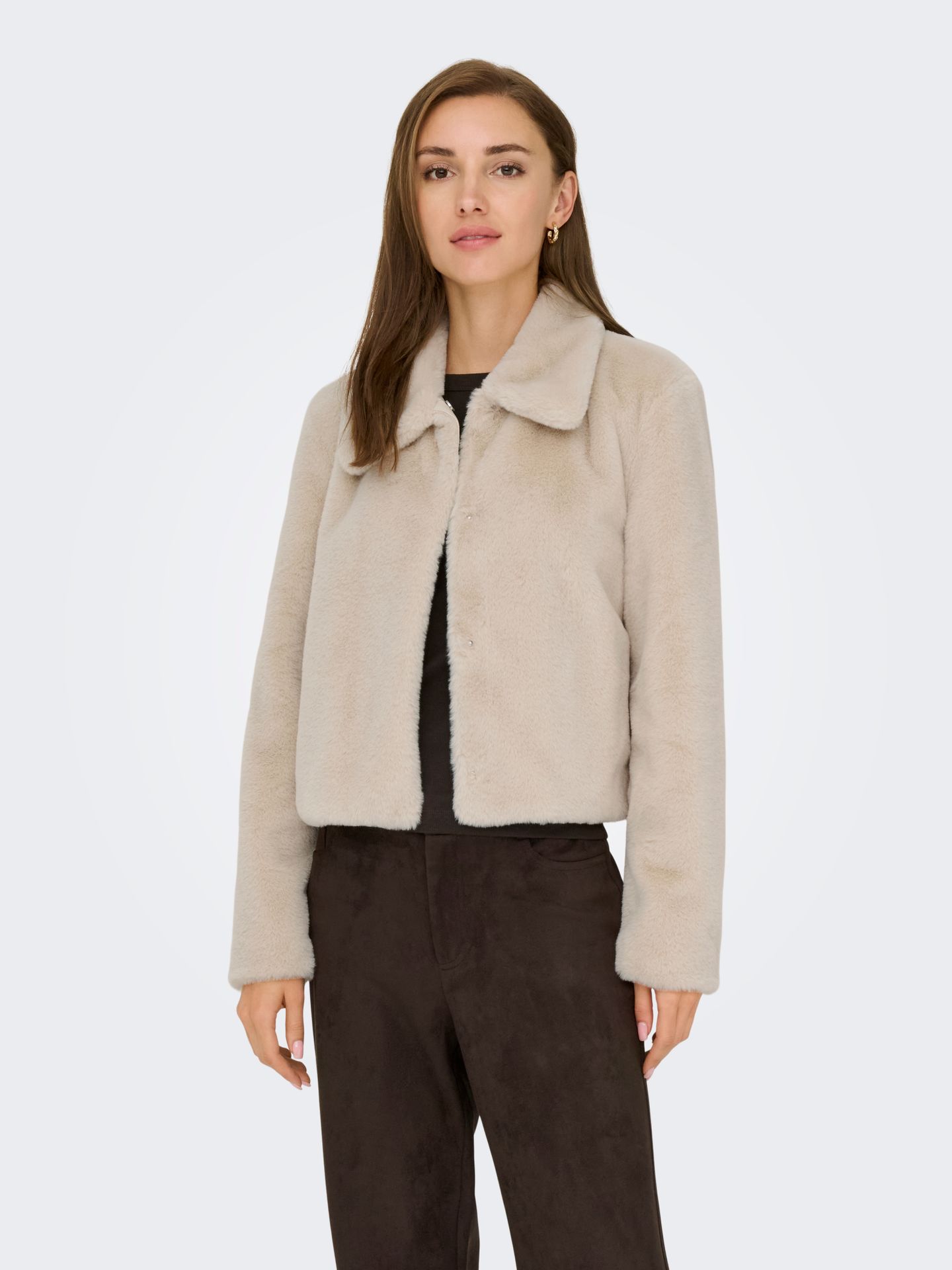 Only JDYMACY FAUX FUR JACKET OTW NOOS Moonbeam 2900169708022