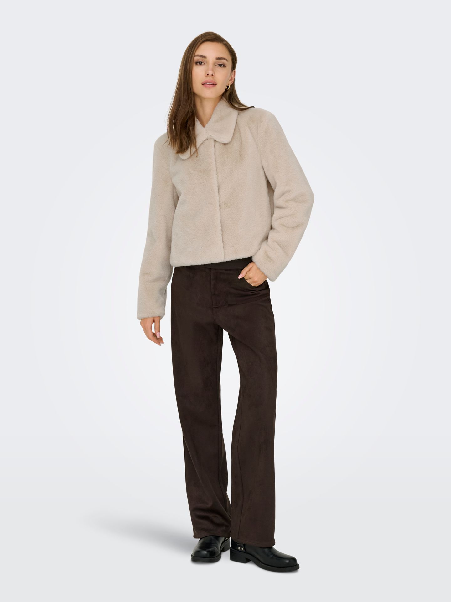 Only JDYMACY FAUX FUR JACKET OTW NOOS Moonbeam 2900169708022