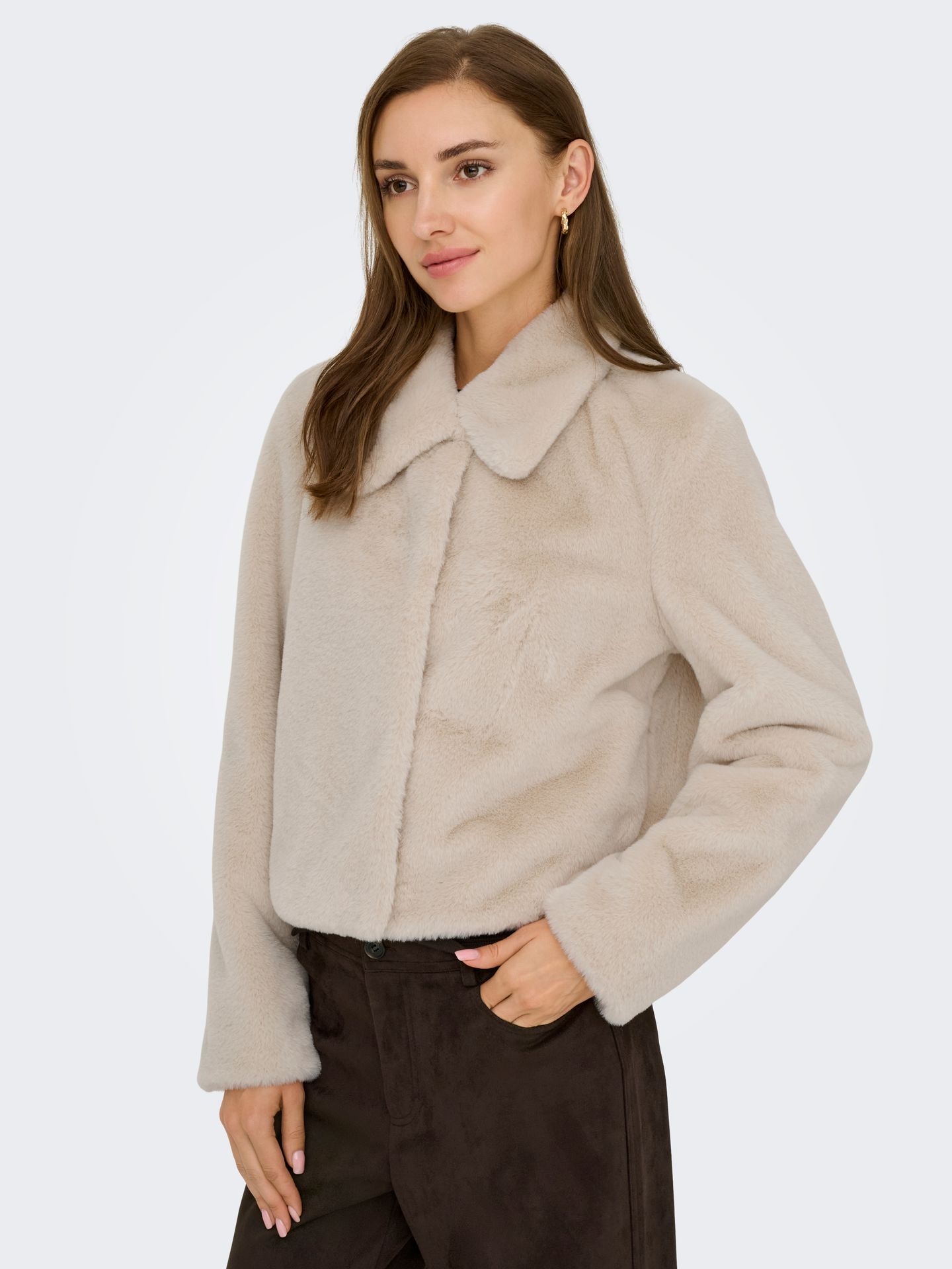 Only JDYMACY FAUX FUR JACKET OTW NOOS Moonbeam 2900169708022