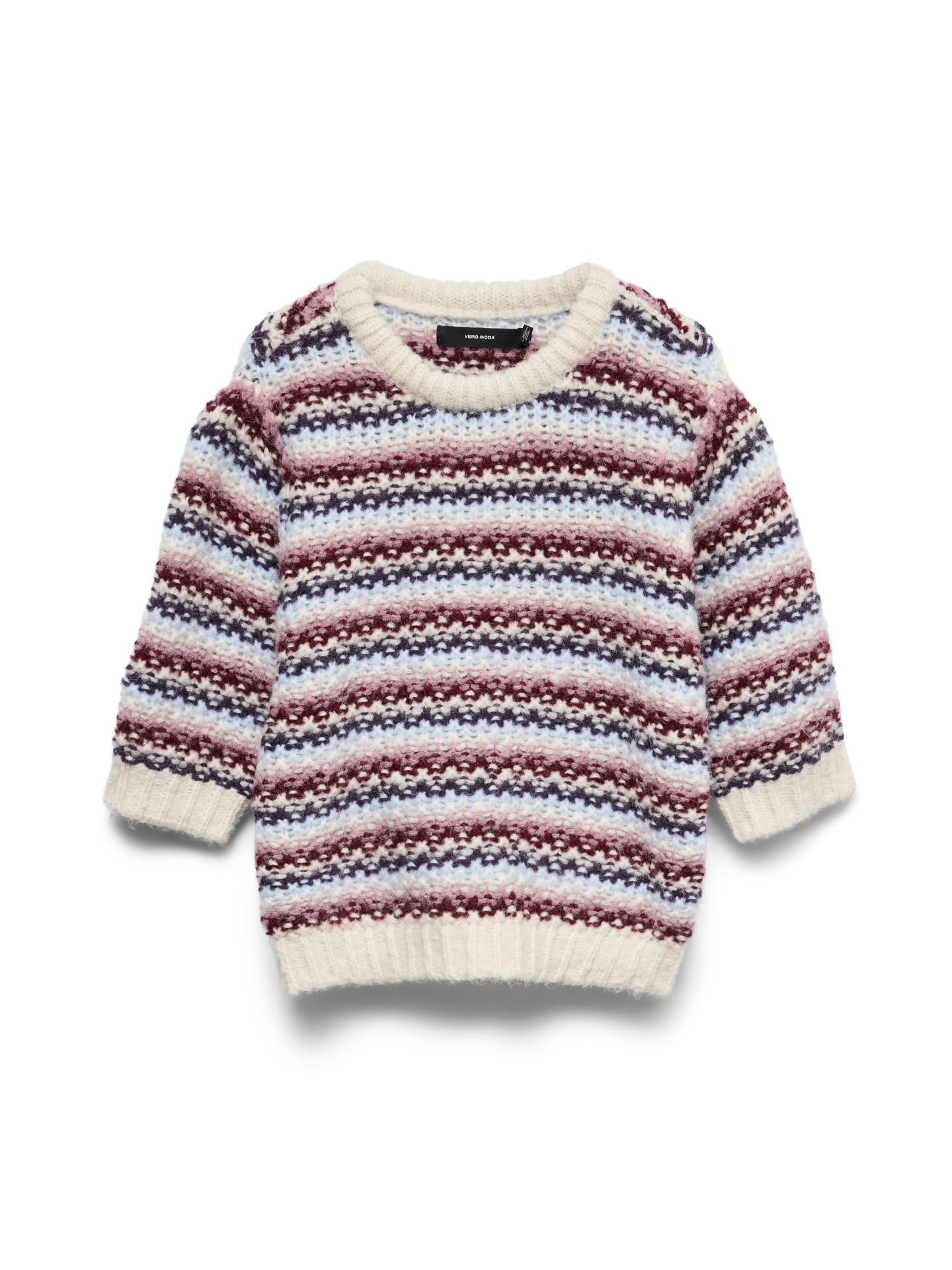 Vero Moda VMCELLA 2/4 O-NECK PULLOVER BOO Birch/W. BOSHURUS 00120117-EKA26011400000152