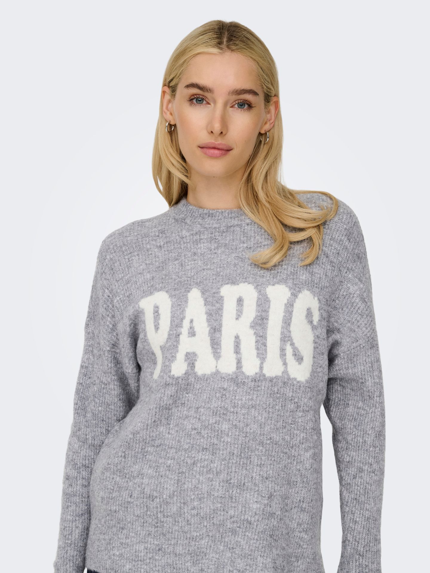 Only ONLJERICO L/S PULLOVER KNT NOOS Grey Melange/CD PARIS 2900169712012