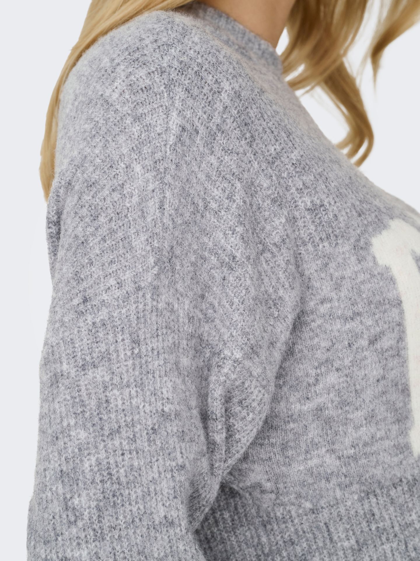 Only ONLJERICO L/S PULLOVER KNT NOOS Grey Melange/CD PARIS 2900169712012