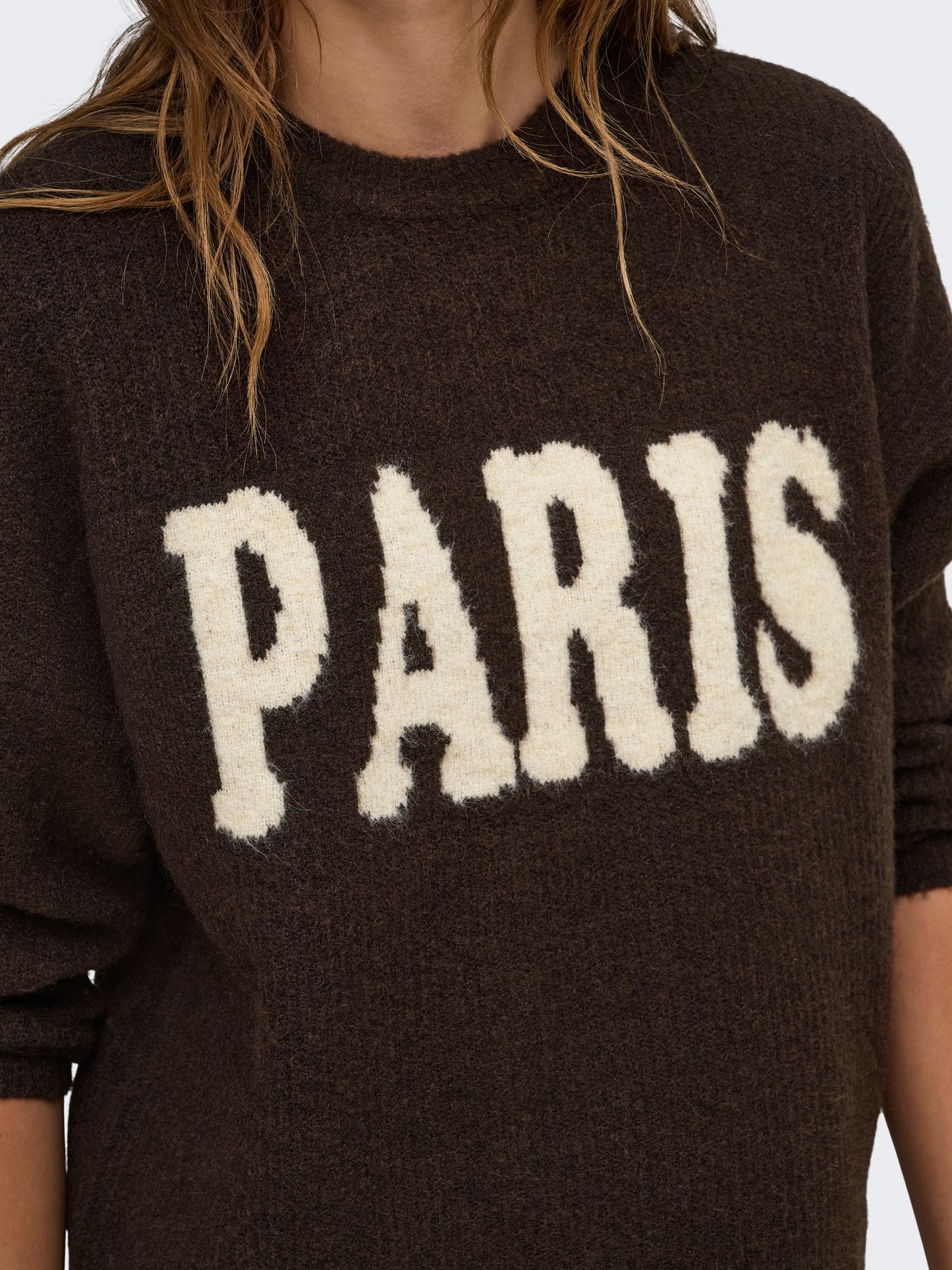 Only ONLJERICO L/S PULLOVER KNT NOOS Coffee Bean/Sandshell PARIS 2900170194036