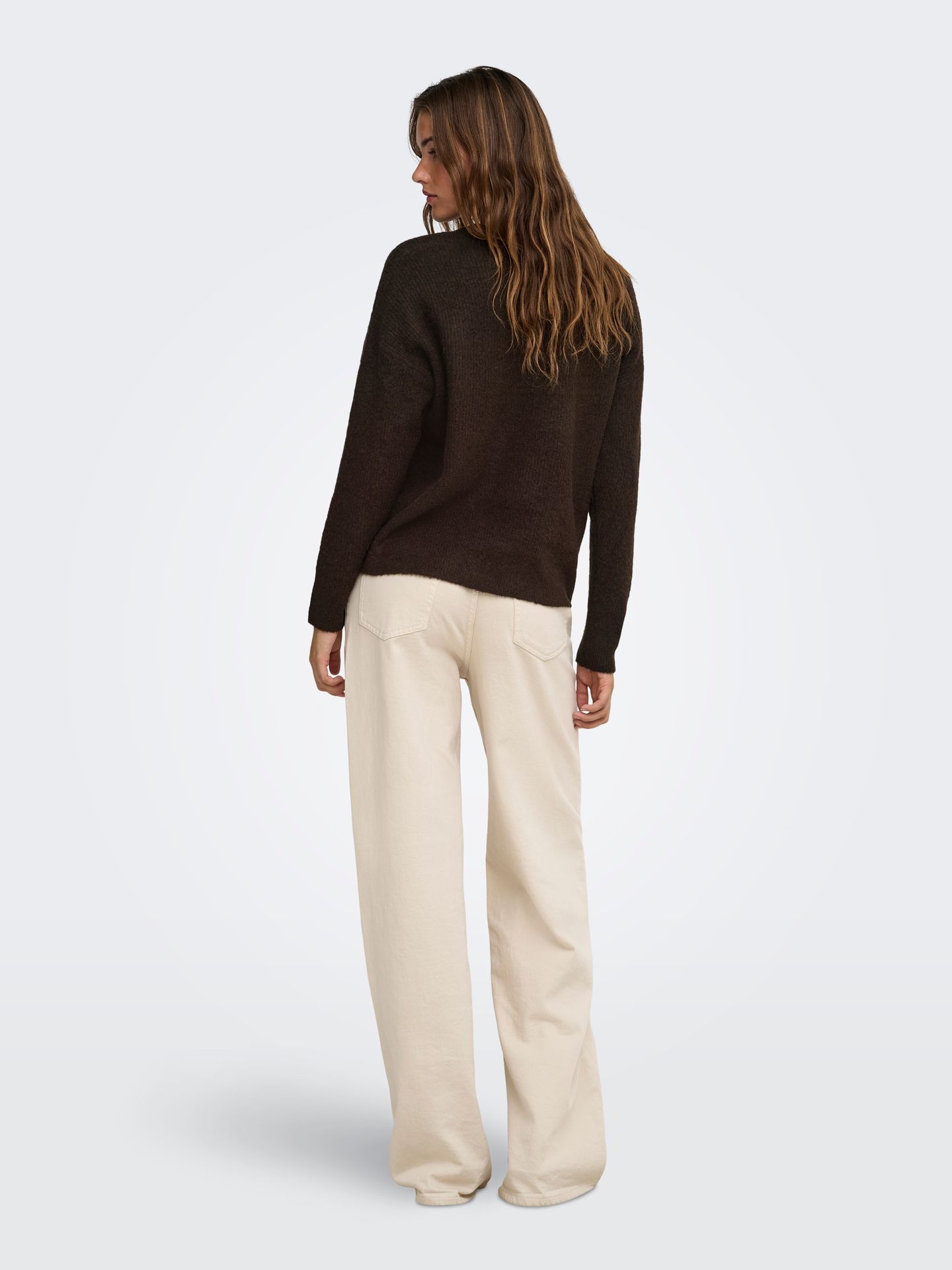 Only ONLJERICO L/S PULLOVER KNT NOOS Coffee Bean/Sandshell PARIS 2900170194036