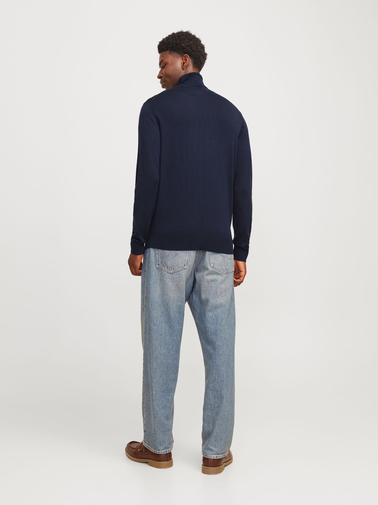 Jack & Jones JJMERINO KNIT ROLL NECK Night Sky 2900169743023