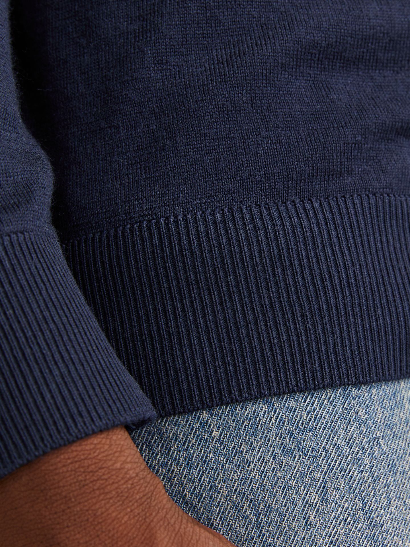 Jack & Jones JJMERINO KNIT ROLL NECK Night Sky 2900169743023