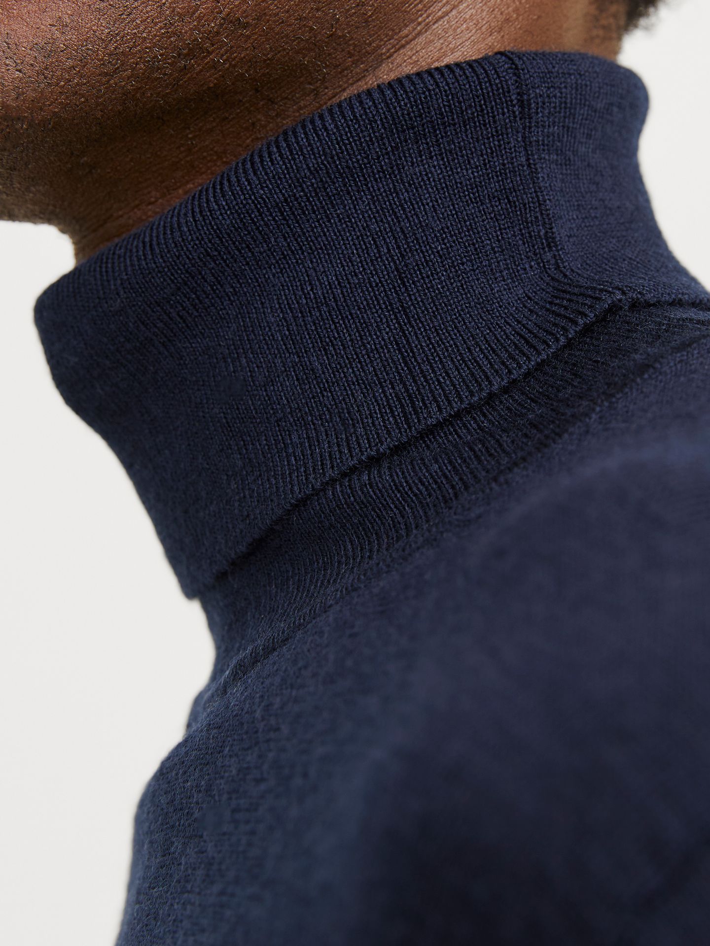 Jack & Jones JJMERINO KNIT ROLL NECK Night Sky 2900169743023