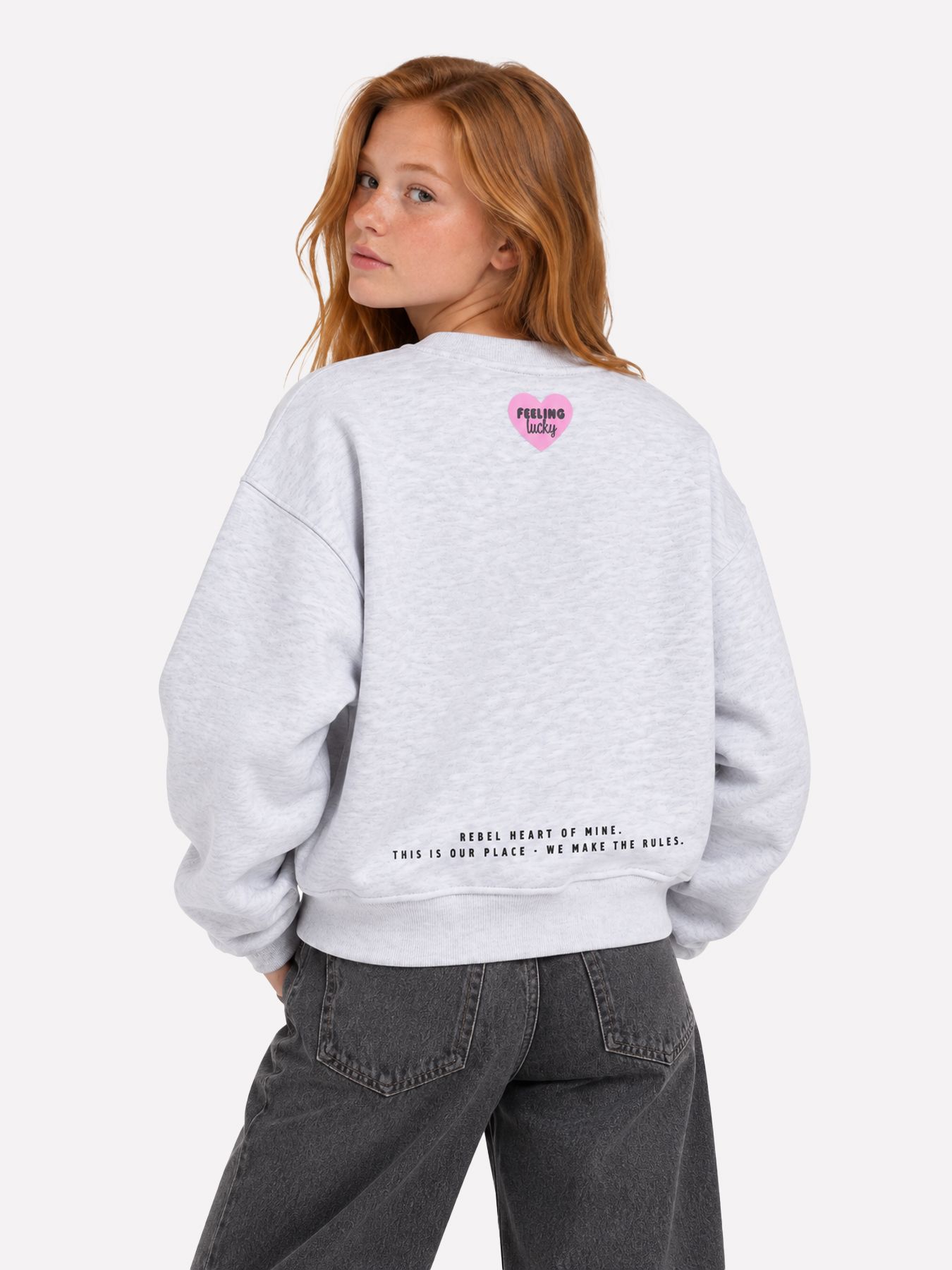 Kids Only KOGHIMA L/S O-NECK PRINT SWT Light Grey Melange/Soho 2900169732027