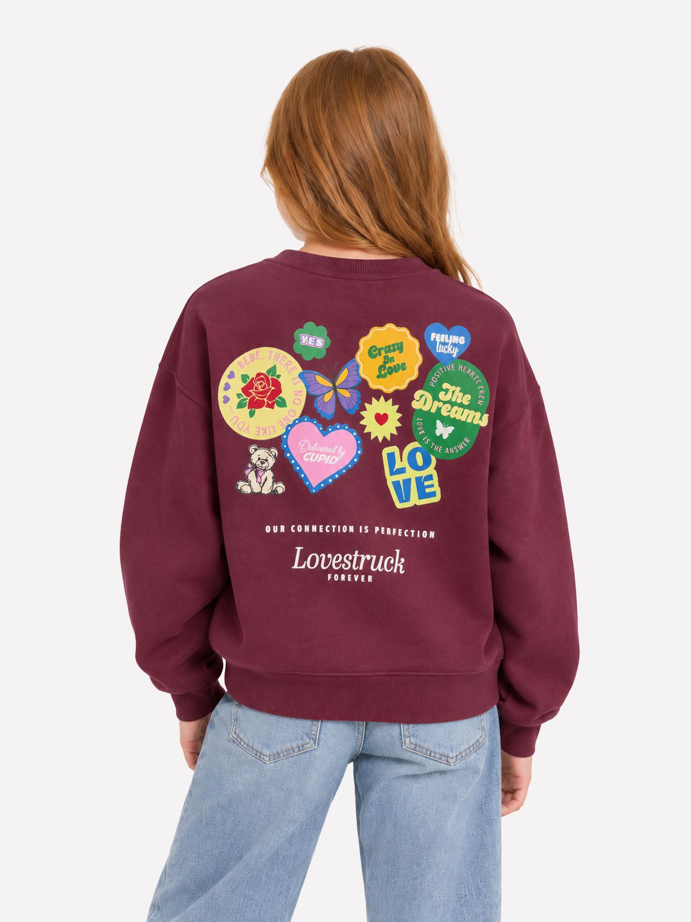 Kids Only KOGHIMA L/S O-NECK PRINT SWT Fig/W. MELANGE 2900169733031