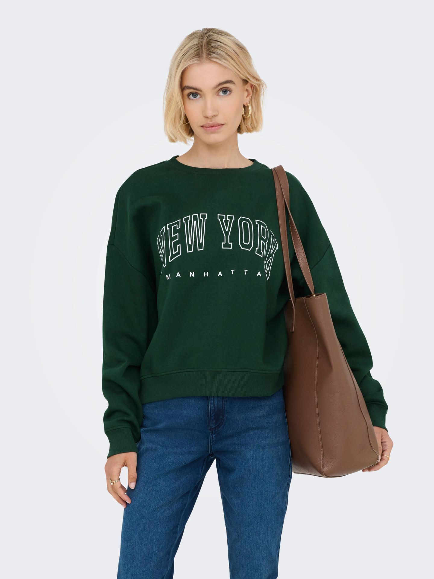 Only ONLSWEAT LIFE L/S CREW O.SIZE STATE Pine Grove/NEW YORK - MANHATTAN 2900169737039