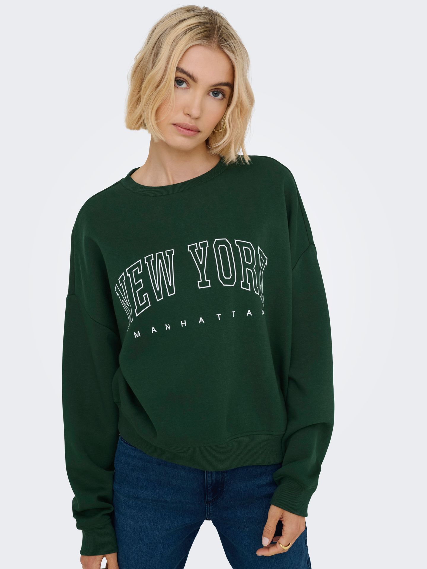 Only ONLSWEAT LIFE L/S CREW O.SIZE STATE Pine Grove/NEW YORK - MANHATTAN 2900169737039