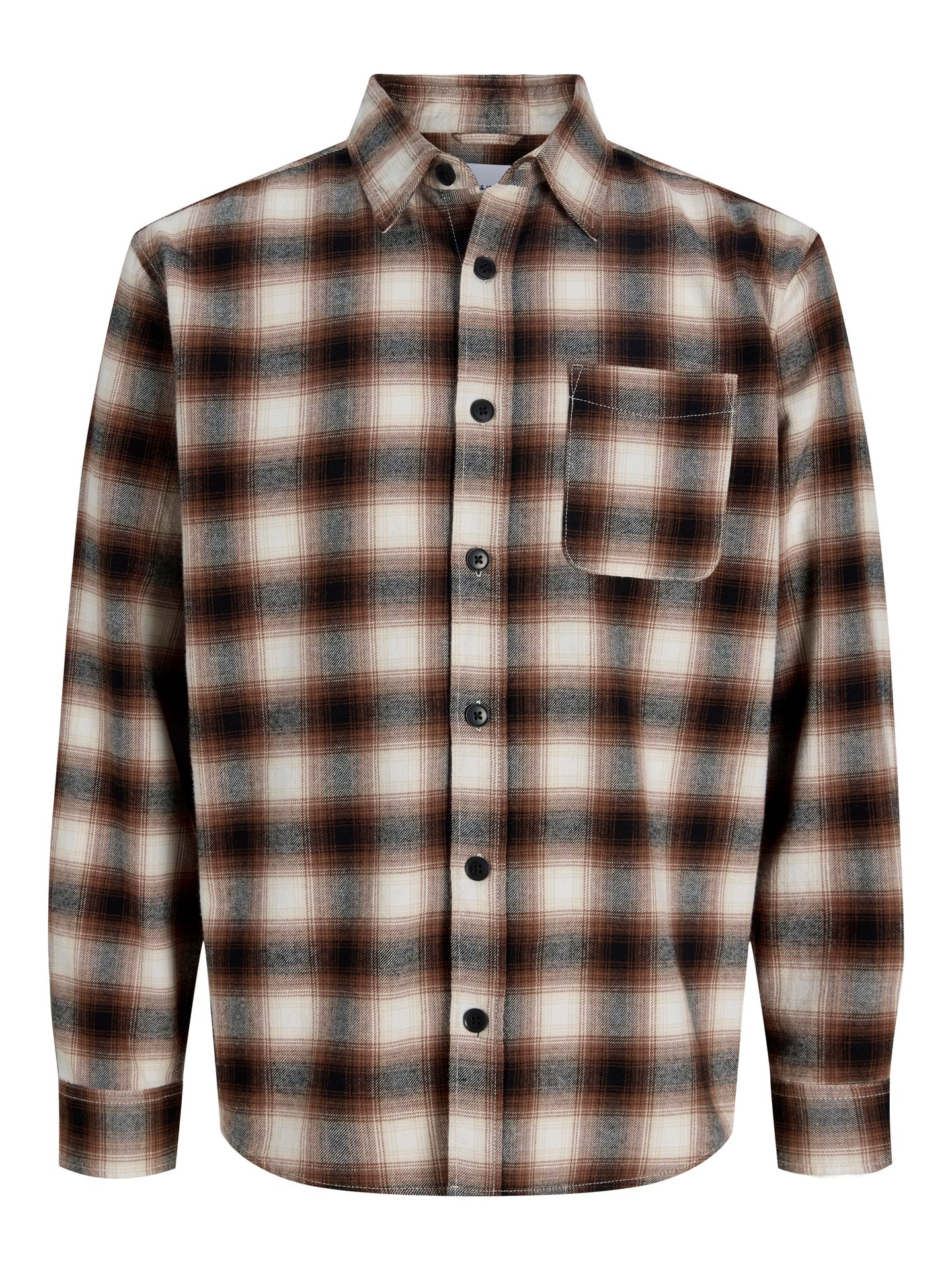 Jack & Jones JJCAMDEN FLANNEL SHIRT LS Black 00120130-EKA26011400000232