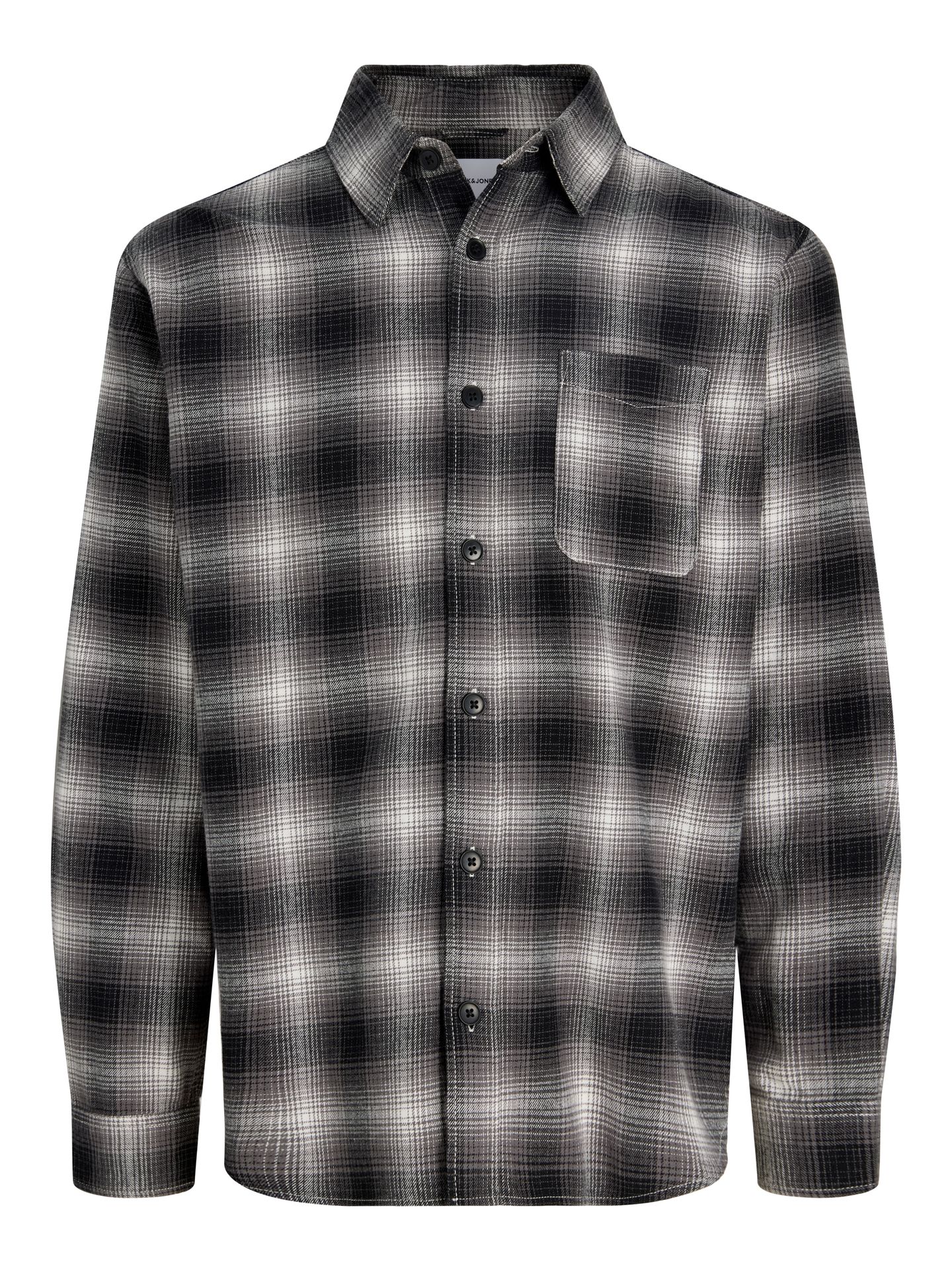 Jack & Jones JJCAMDEN FLANNEL SHIRT LS Asphalt 00120130-EKA26011400000711