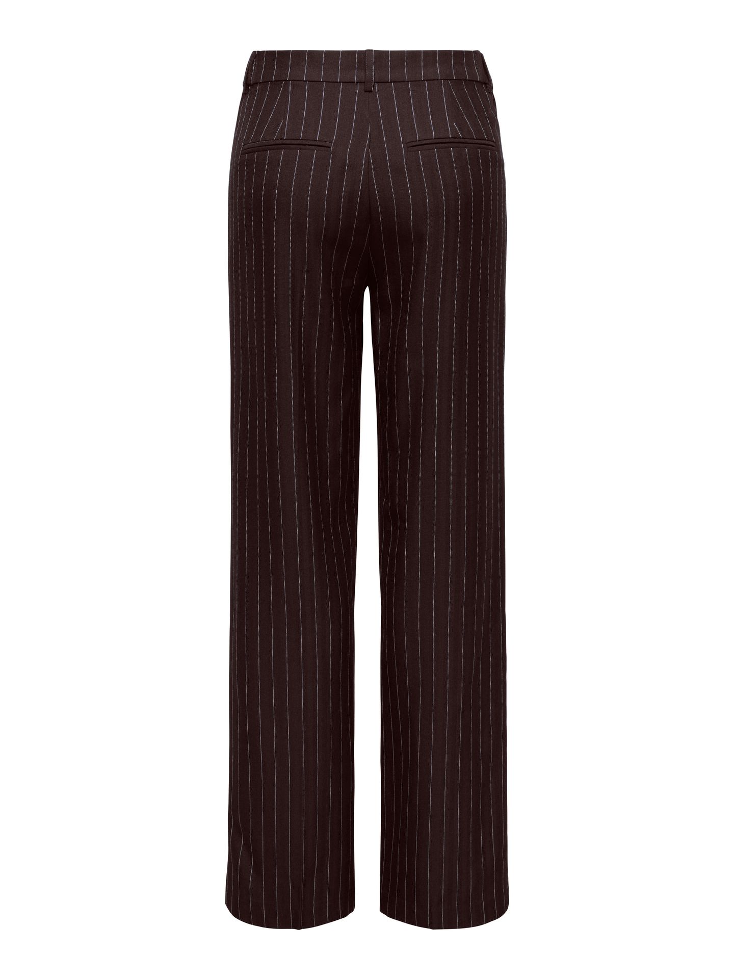Only ONLALINE HW STR PINSTRIPE PANT TLR Chocolate Torte/CLOUD DANCER 2900169779053