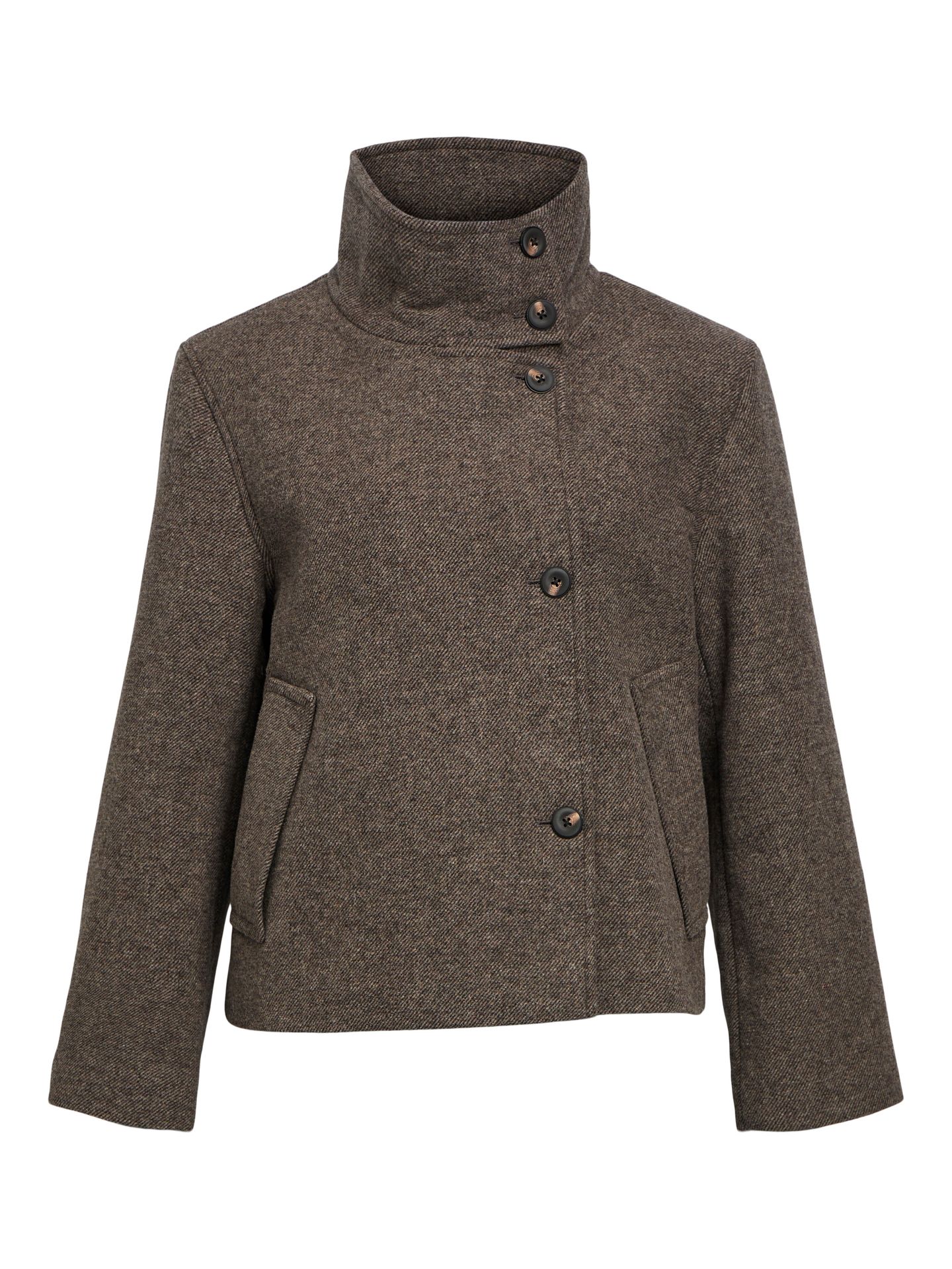 Object OBJRIKI RE SHORT JACKET NOOS Morel/Black 00120151-EKA22000400000121