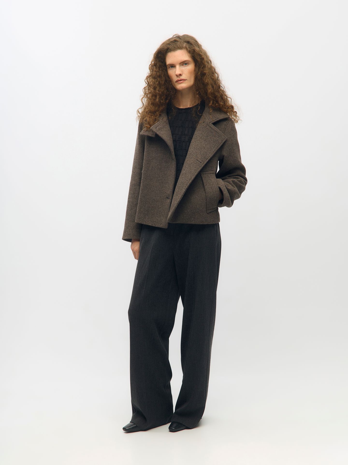 Object OBJRIKI RE SHORT JACKET NOOS Morel/Black 2900169780059