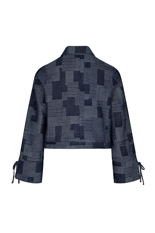 Lofty Manner Blouse Ilja - Patchwork Straight 409 mid blue 2900169782060