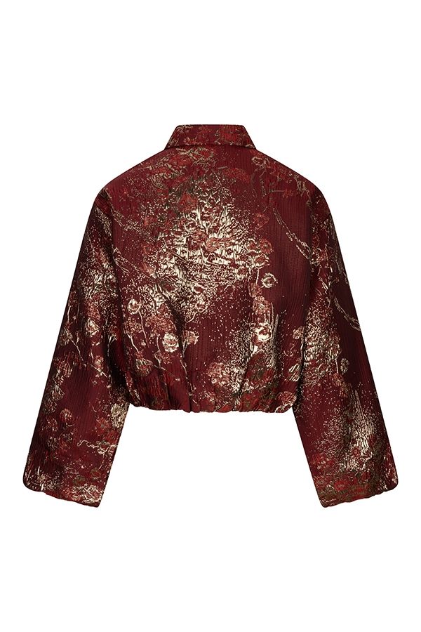 Lofty Manner Jacket Inea - Balloon Jacquard 257 brick red 2900169790034