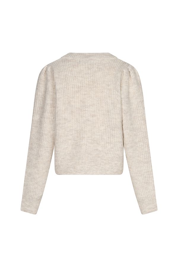 Lofty Manner Cardigan Lily - Classic V-Neck 120 cream 2900169791031