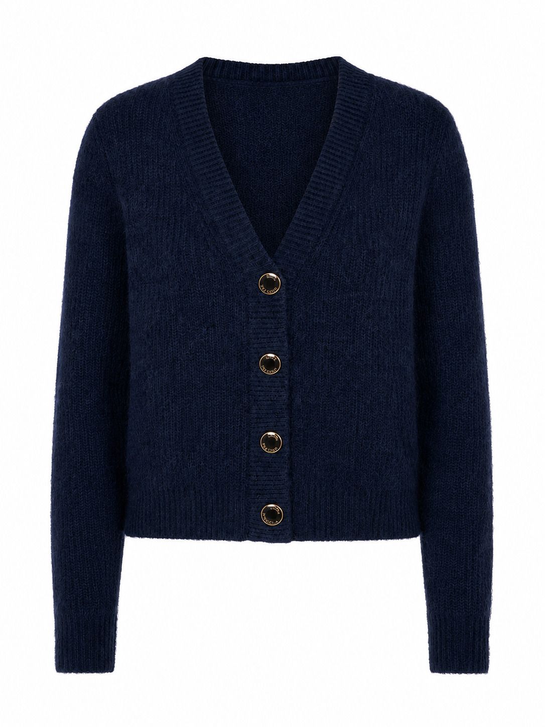 Lofty Manner Cardigan Lily - Classic V-Neck 410 dark blue 00120163-EKA26013300000096