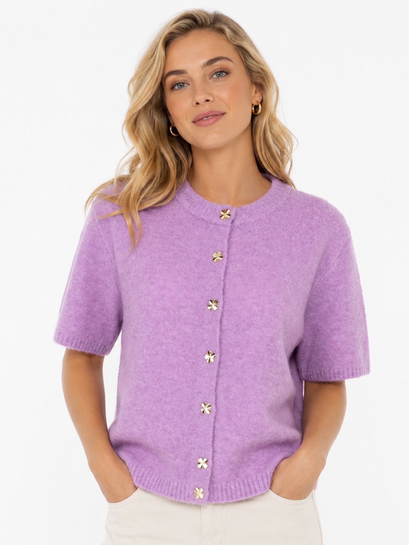 Ydence Cardigan Kitty Violet 00120165-145