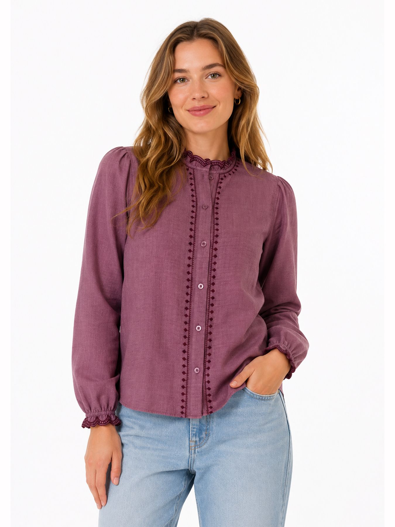 Ydence Blouse hannah mauve 00120168-155