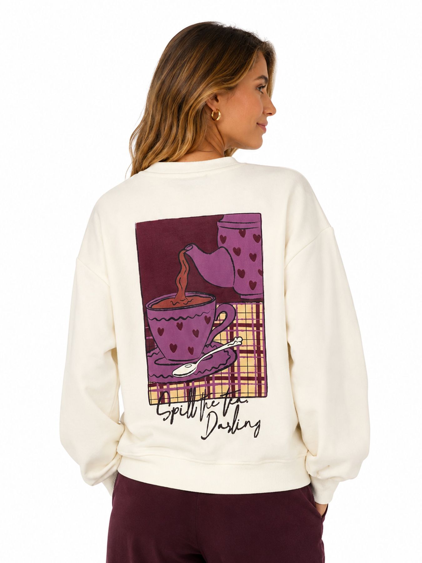 Ydence Sweater spill the sea ecru 00120170-A0