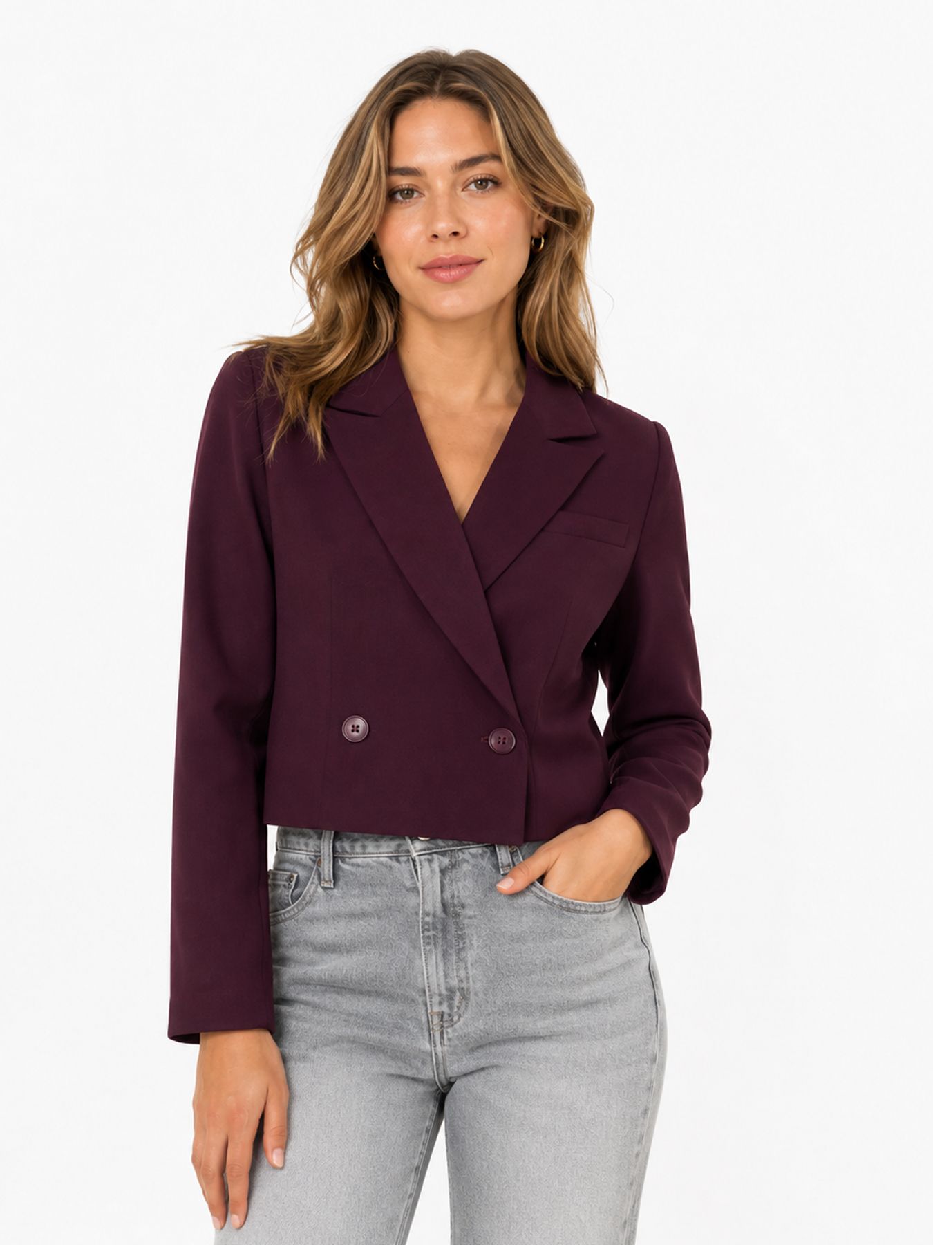 Ydence Blazer ayla Aubergine 00120180-P2