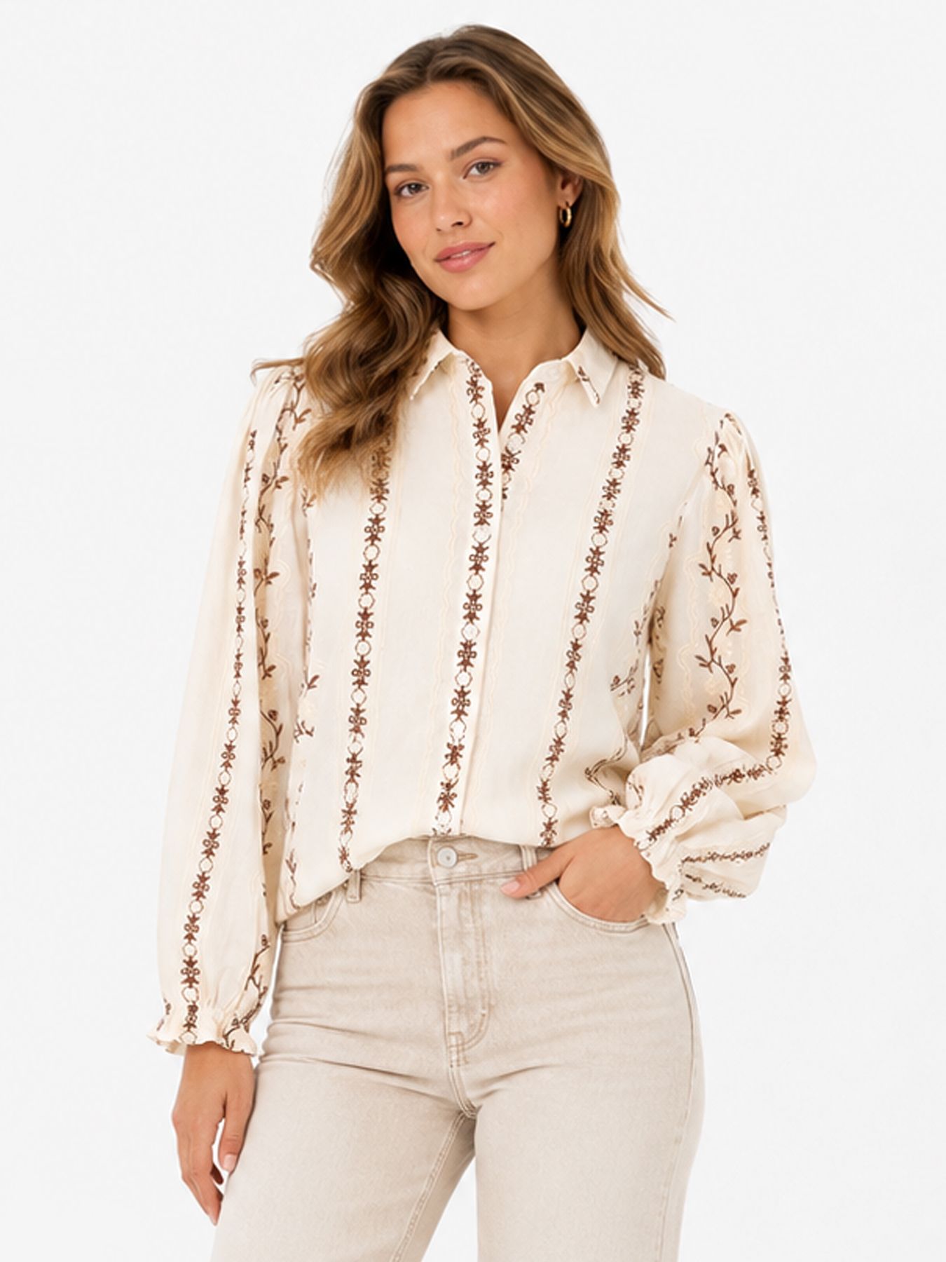 Ydence Blazer aline ecru 00120181-A0