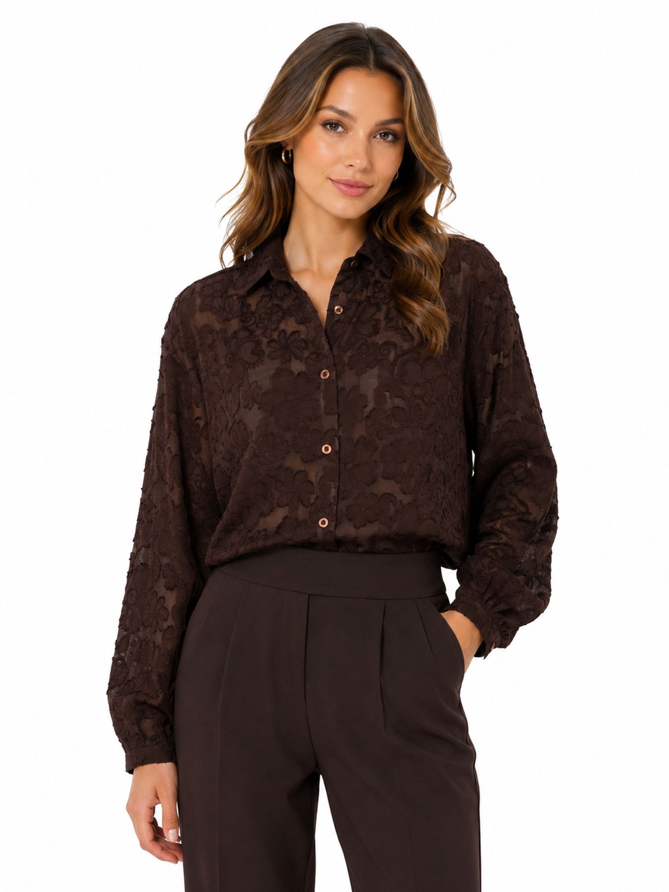 Ydence Blouse Winslet Brown 00120186-769