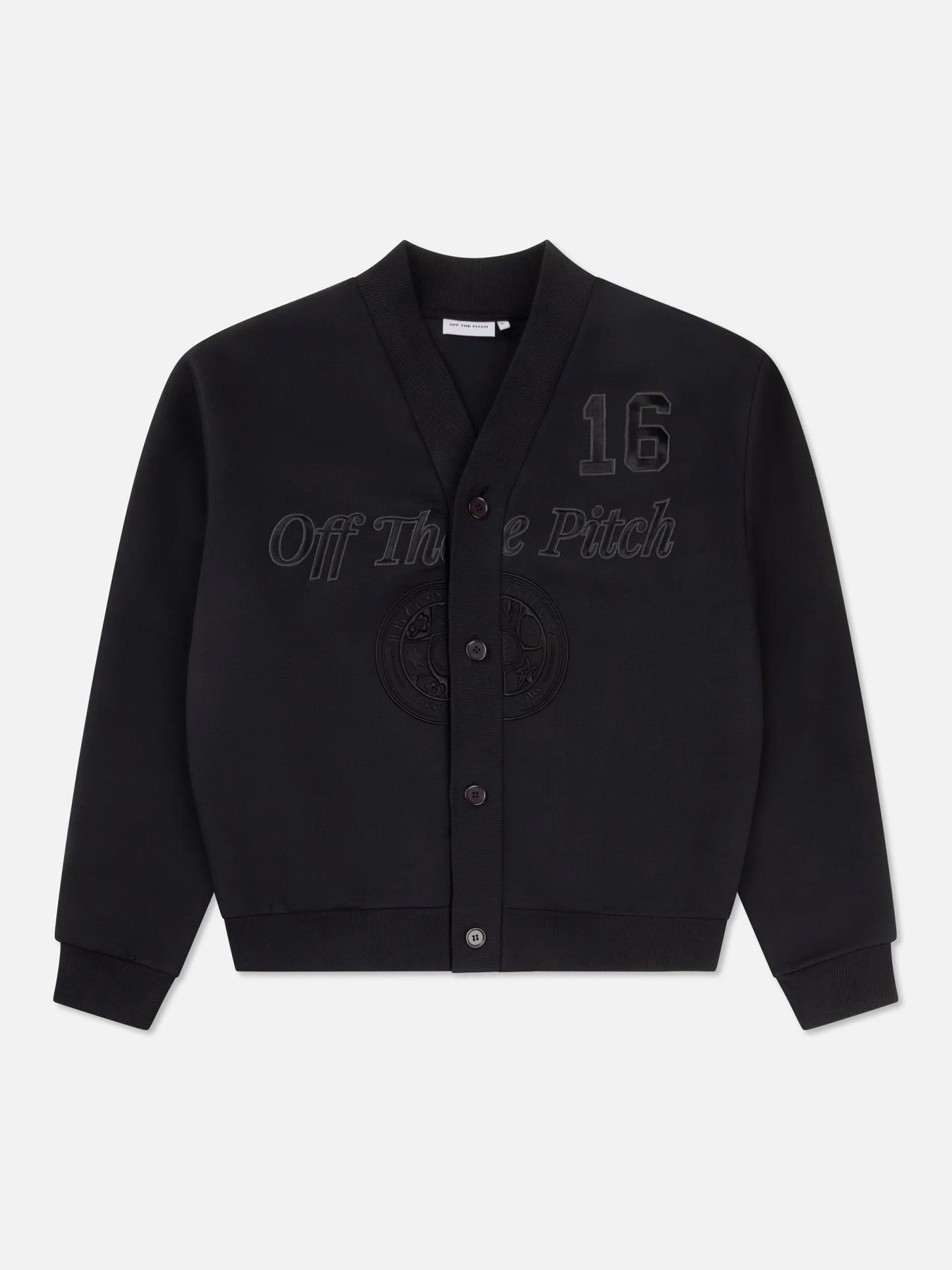 Off The Pitch Campus heritage cardigan Black 2900169821066